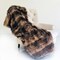 Edge Collections - Brown - Luxury Coyote Faux Fur Throw Blanket - 1 Piece